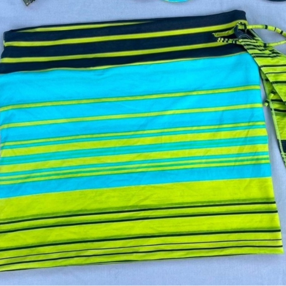 Striped Blue and Green Skirt